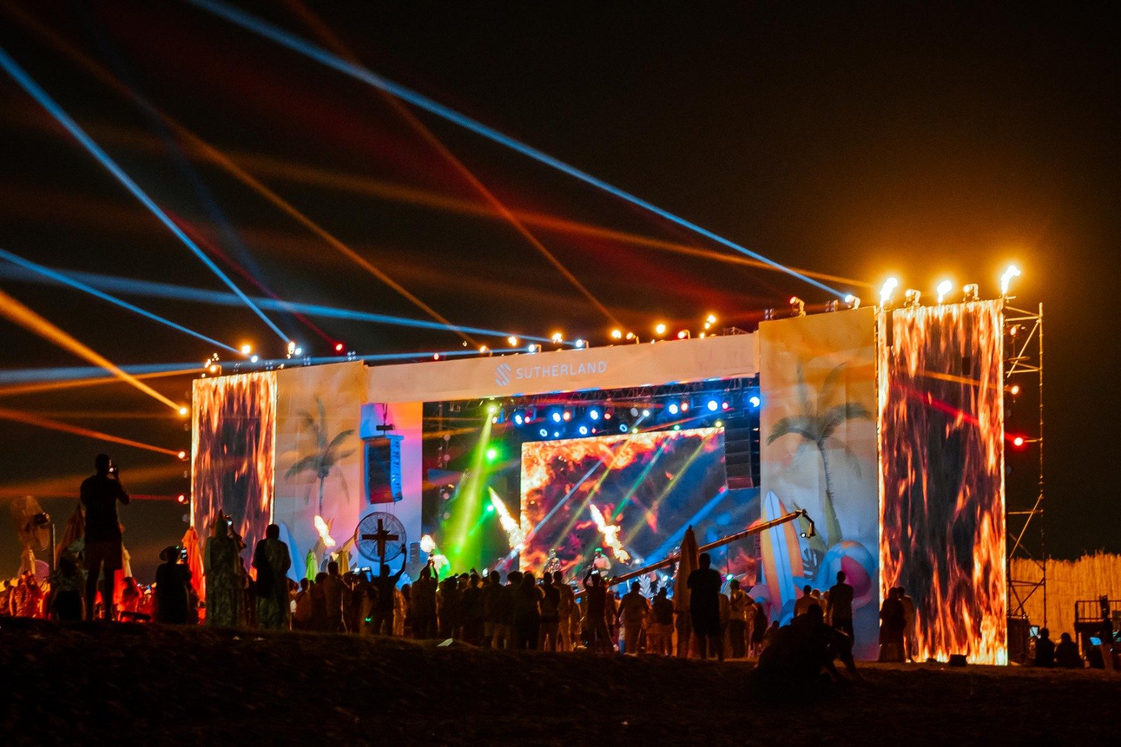 Sample: a hall ready for a company kickoff